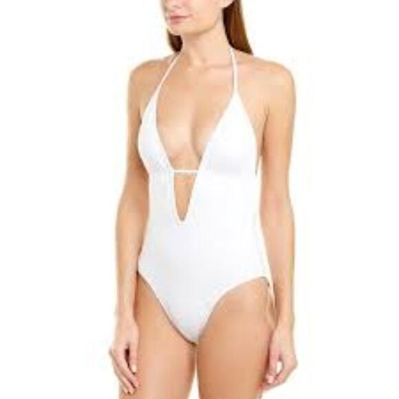 Milly Cabana Acapulco Plunge Maillot Swimsuit - Picture 15 of 16